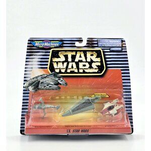1997 Star Wars IX Micro Machines B-Wing Starfighter Super Star Destroyer A-Wing